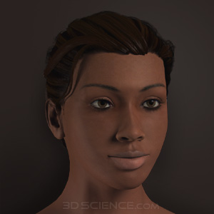 3D Female Ethnicity Morphs